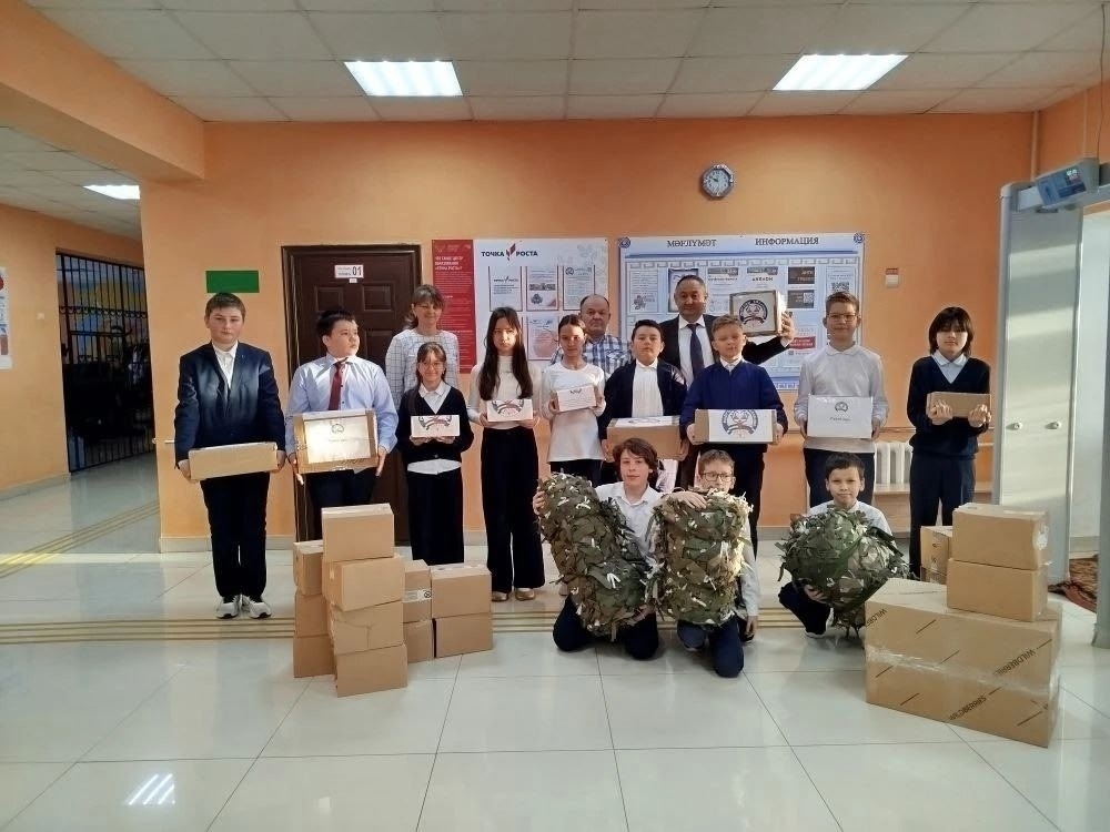 Волонтерский штаб «Школа добра» села Акбердино готовит гумпомощь для бойцов