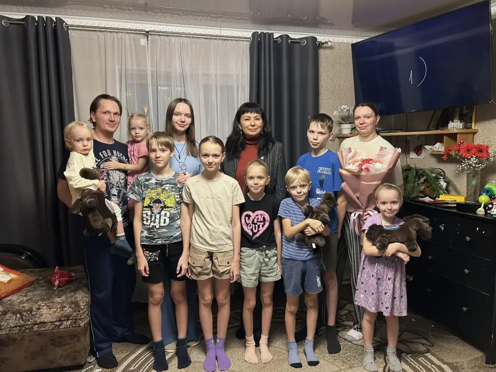 Лев — имя сильное: в семье Поповых из Иглинского района родился десятый ребенок