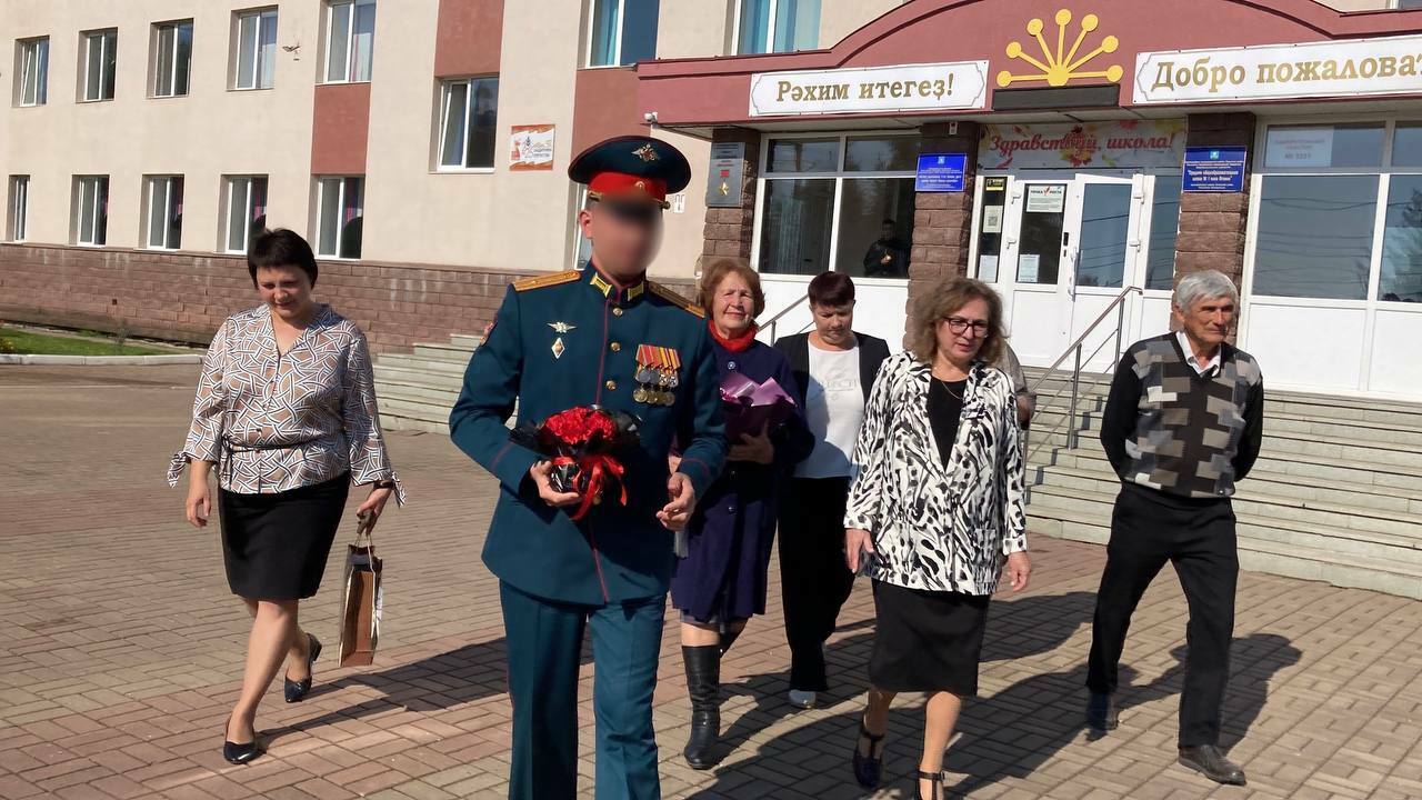 Участник СВО посетил родную школу в селе Иглино