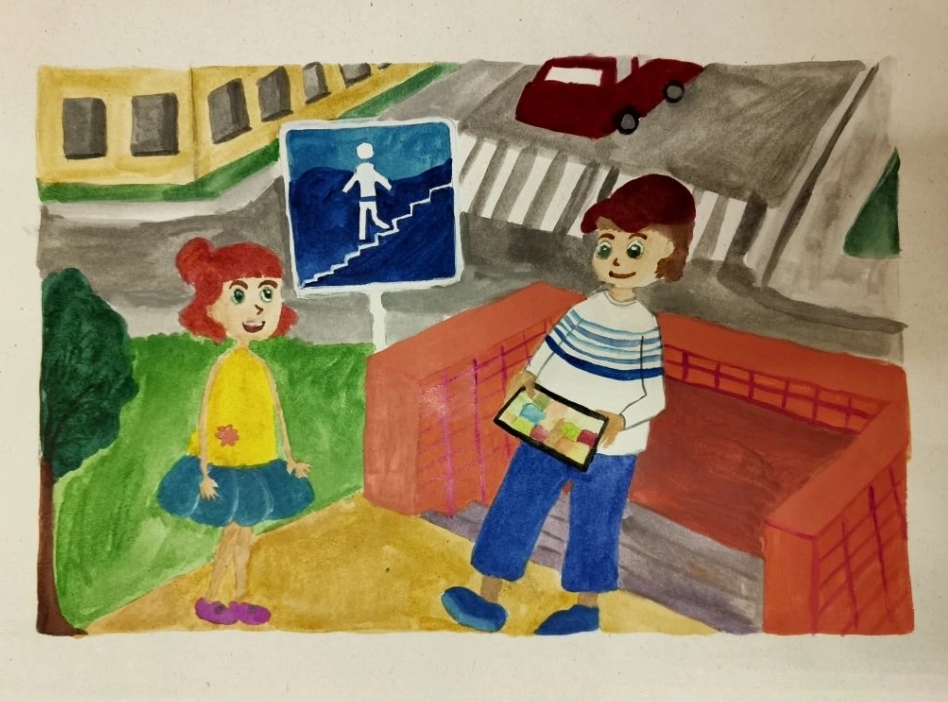 В Иглинском районе прошел районный конкурс рисунков на тему БДД