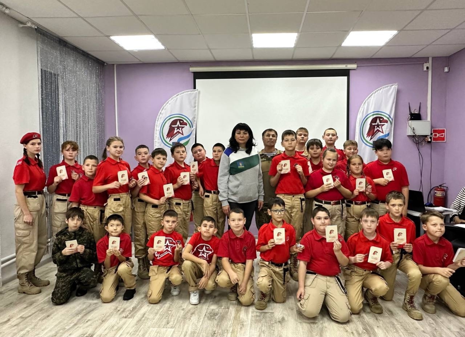 В Иглино школьников приняли в ряды Юнармии