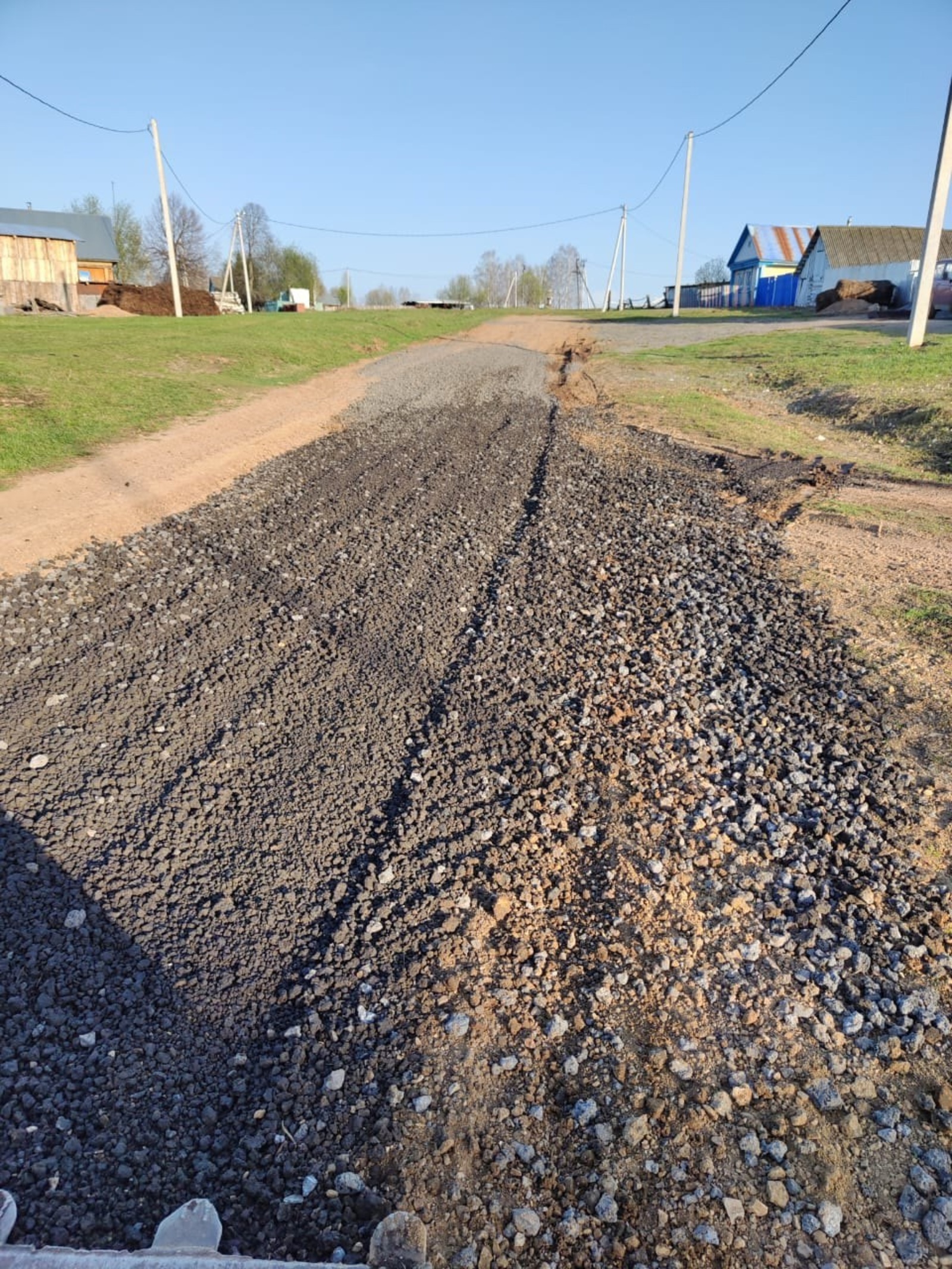 В деревне Красный Яр   благоустроили дорогу