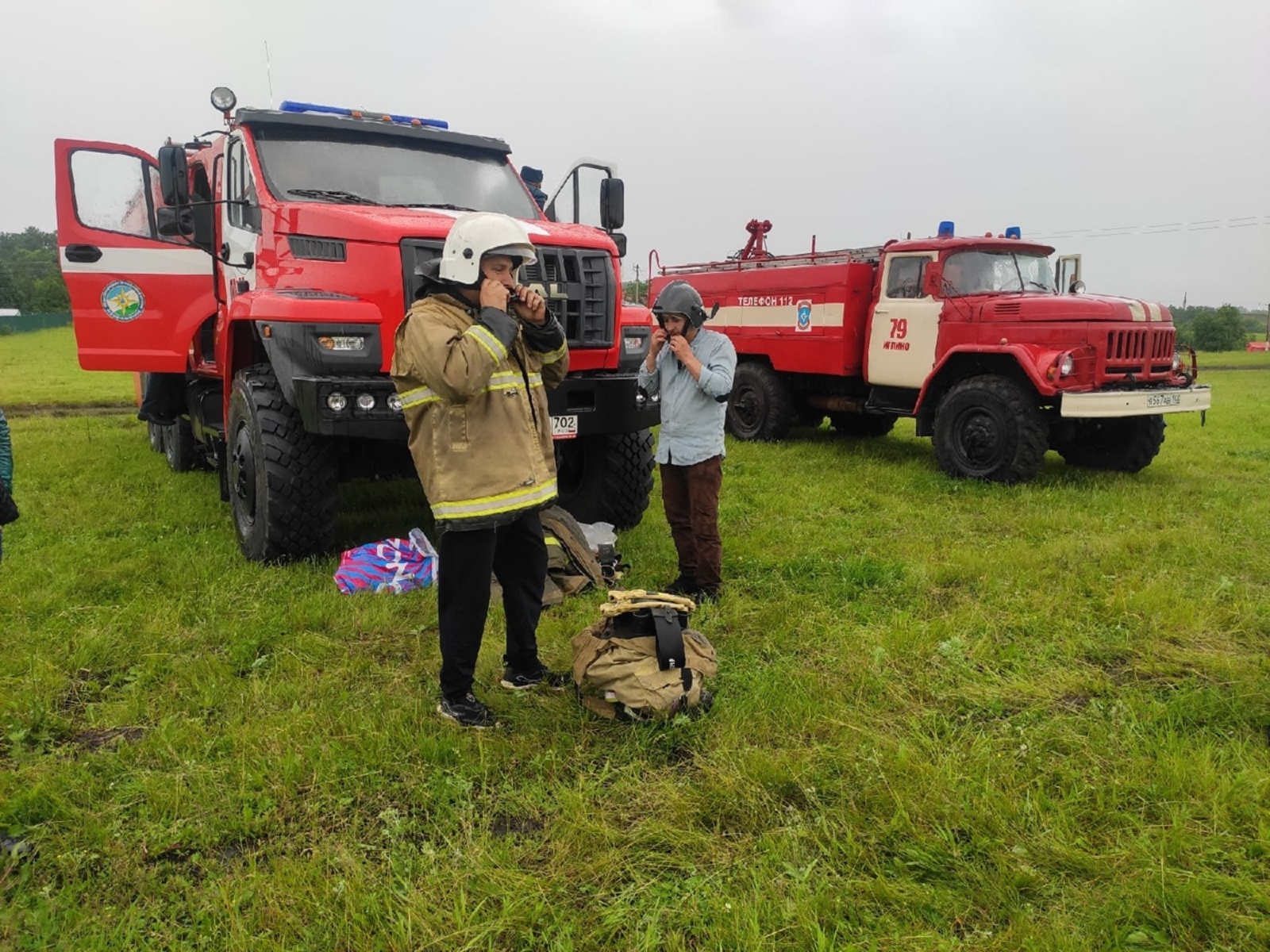 На Сабантуе в Иглино определилась лучшая муниципальная пожарная команда