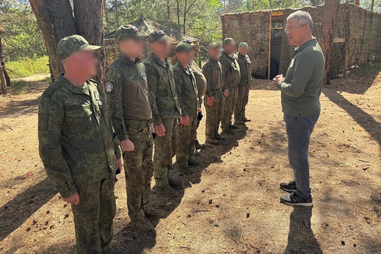 Радий Хабиров приехал в зону СВО проведать военнослужащих из Башкирии