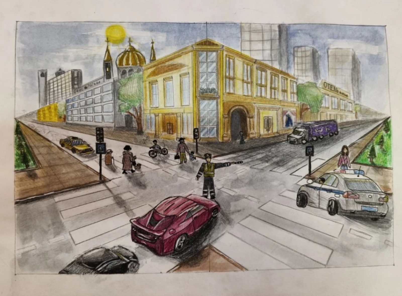 В Иглинском районе прошел районный конкурс рисунков на тему БДД