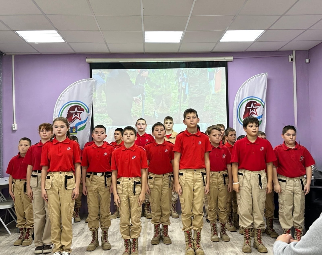 В Иглино школьников приняли в ряды Юнармии